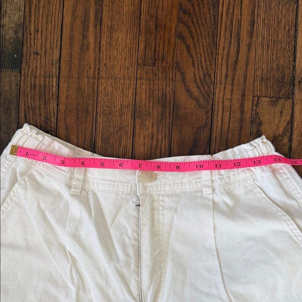 UNIQLO Linen Cotton Shorts Off White Size S - Picture 7 of 9